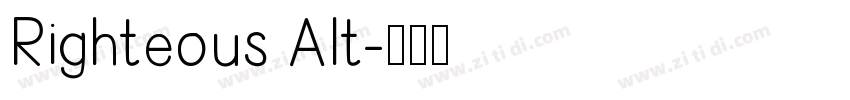 Righteous Alt字体转换